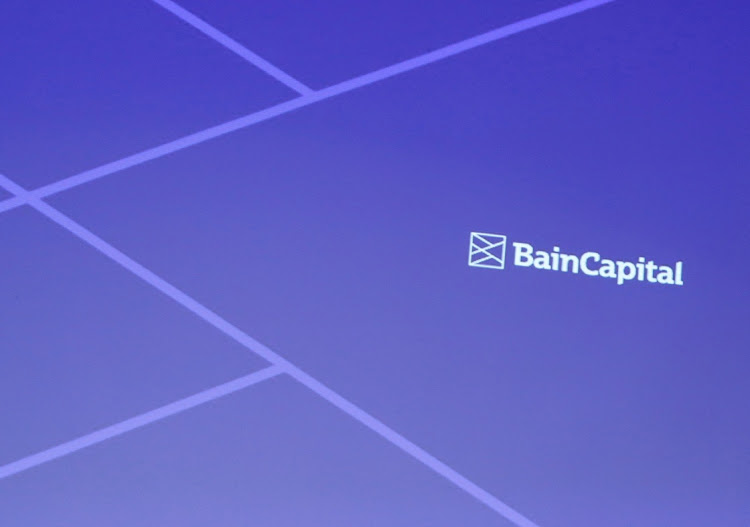 The logo of Bain Capital is screened at a news conference in Tokyo, Japan. File photo: KIM KYUNG HOON/REUTERS