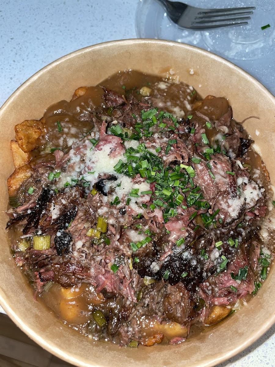 Braised short rib poutine