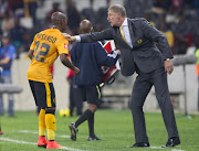 Kaizer Chiefs coach Stuart Baxter and Winger Mandla Masango