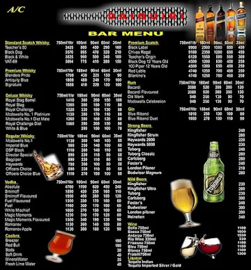 Daiquiri Bar & Restaurant menu 