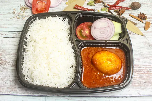 Egg Curry Rice Combo