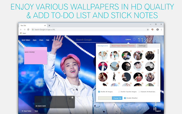 BTS Members Wallpaper HD Custom New Tab