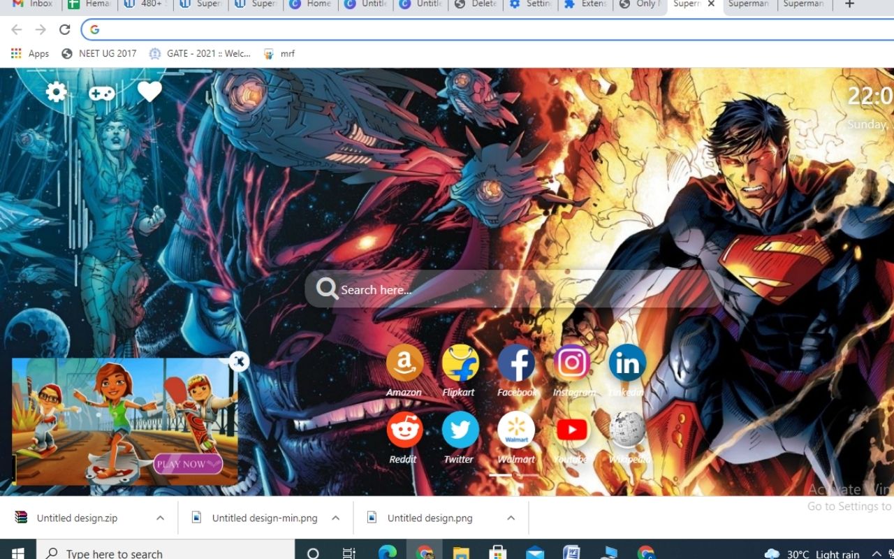 Superman Wallpaper New Tab Theme[Install] Preview image 0