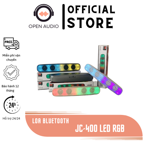 Loa Bluetooth Không Dây Soundbar Jc - 400 Rgb Pro Âm Thanh Sống Động Sắc Nét Cho Điện Thoại Máy Tính Laptop Để Bàn