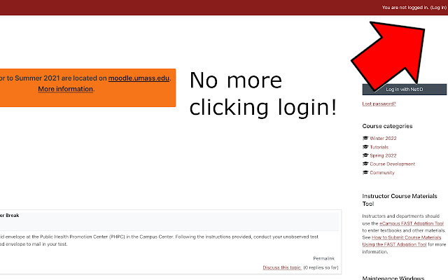 Moodle Auto Login chrome extension