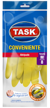 Guantes Task Afelpados Tamaño M/8 x 1 und  