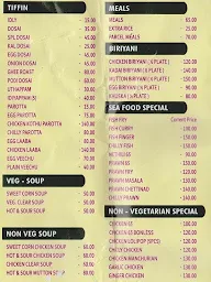 Hotel Shri Pandian menu 1