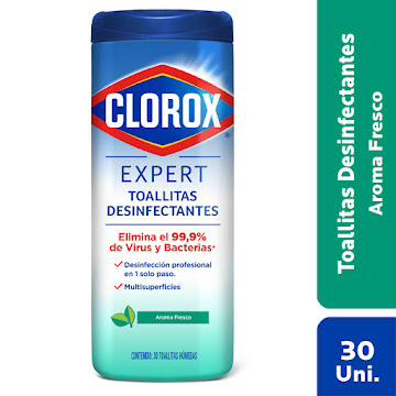 Toallitas Desinfectantes Clorox Expert Aroma Fresco x 30 und  