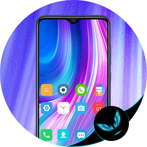 launcher theme for Xiaomi Redmi Note 8 pro