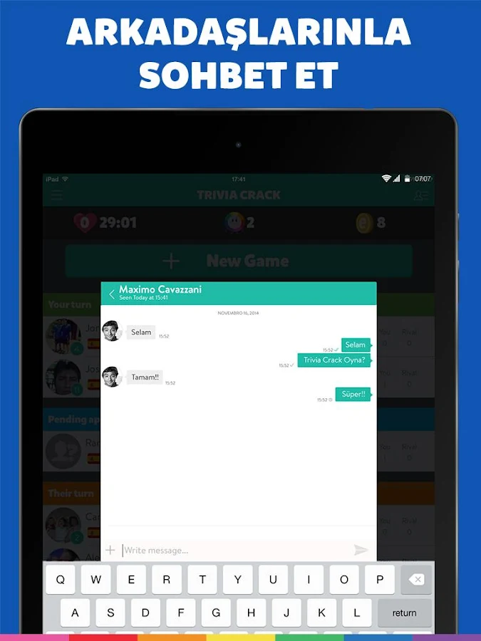   Trivia Crack Türkçe- ekran görüntüsü 