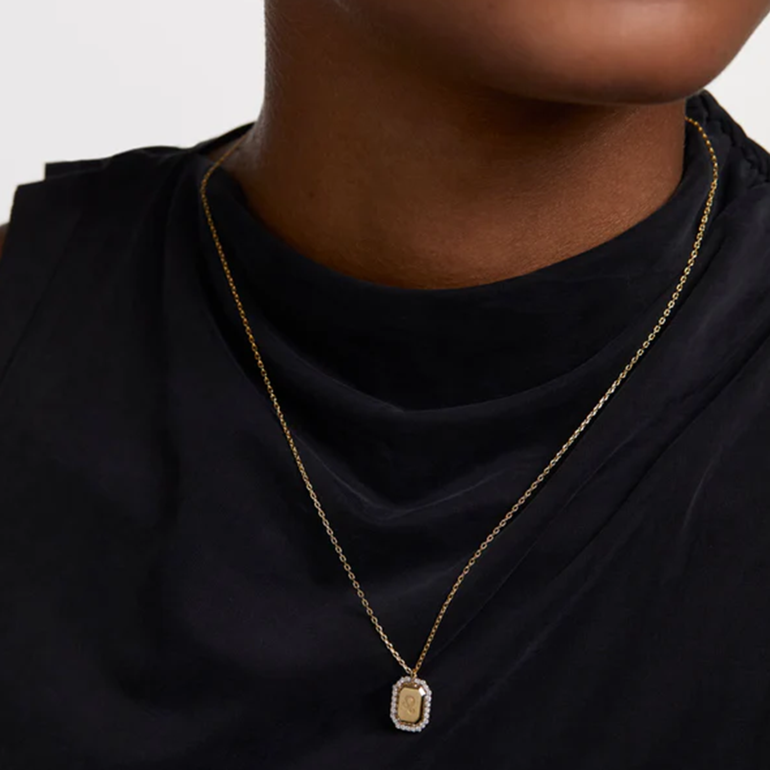Title 7, S925 Sterling zilveren damesketting met twaalf ...