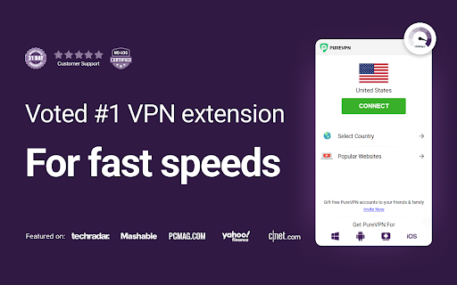 PureVPN Proxy - VPN tốt nhất cho Chrome