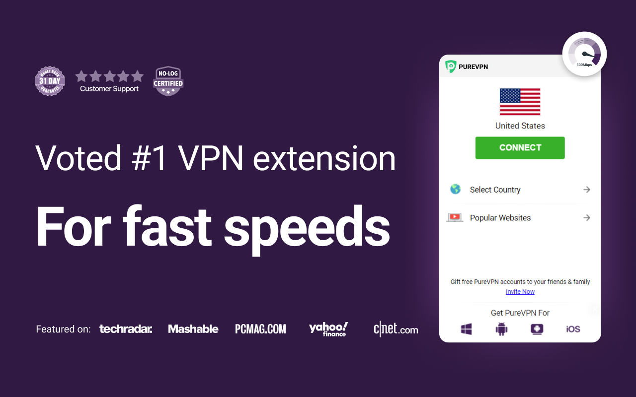 PureVPN Proxy - Best VPN for Chrome Preview image 3