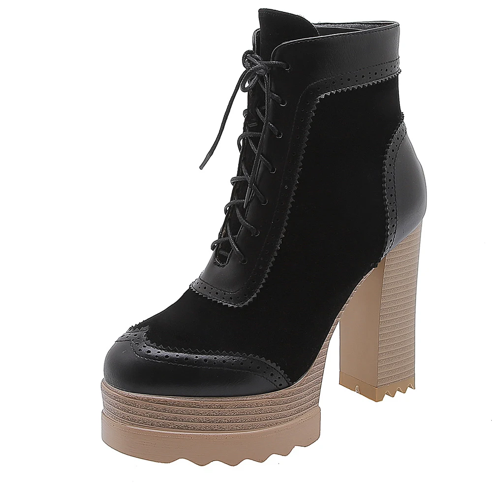 Title 2, Bottines à plateforme imperméables à talons sup...