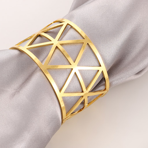 Title 5, Prismatic napkin ring no package, elevates your...