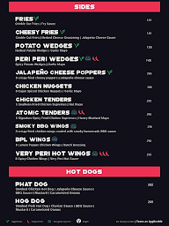 Good Flippin' Burgers menu 1