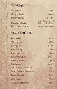 Barkaas Indo - Arabic Restaurant menu 1