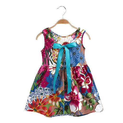 Title 5, Girls Cotton Sleeveless Cartoon Animal Vest Dre...