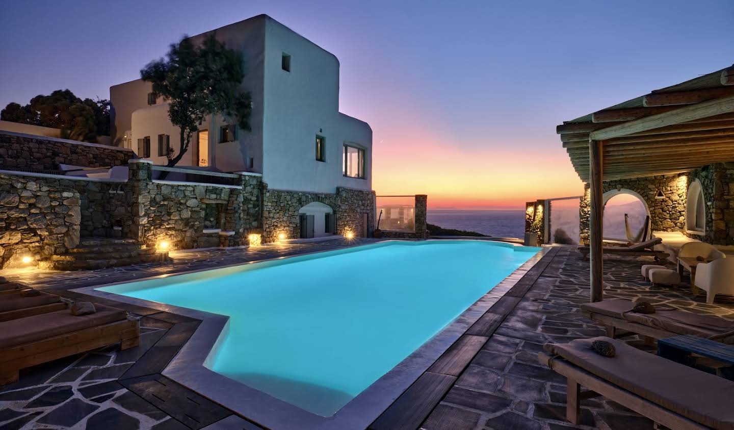 Villa avec piscine et jardin Mikonos