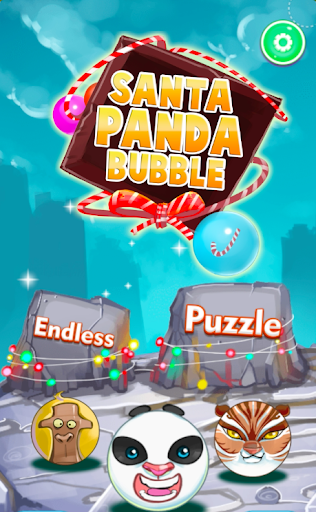 Santa Panda Bubble Christmas