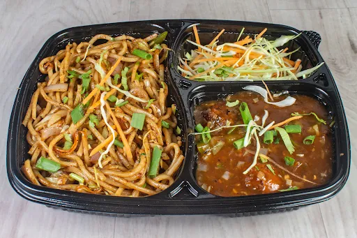 Veg Noodles + Manchurian