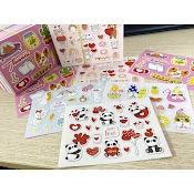 Set Sticker Nhiều Màu Sắc Họa Tiết Chống Nước, Dán Trang Trí Laptop, Mũ Bảo Hiểm, Vali, Xe Ga (Giao Ngẫu Nhiên)