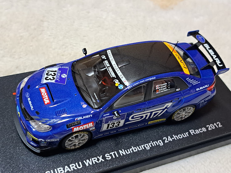 インプレッサ WRX STIのNBR 2012 レプリカ・スバルミニカー