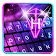 Thème de clavier Galaxy 3d Hologram icon