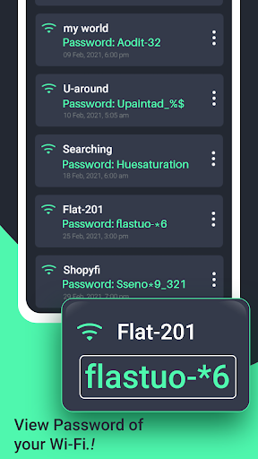 Screenshot WIFI master-Show wifi password