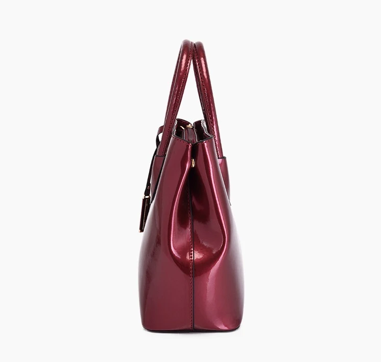 Glanzende handtas schoudertas dames, tweedelig, stijlvol en praktisch, ideaal voor dagelijks gebruik en avondjes uit, een must-have accessoire.