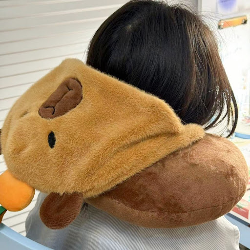 Title 3, Capabala Hat Neck Pillow Plush Toy 3 in 1. Trav...