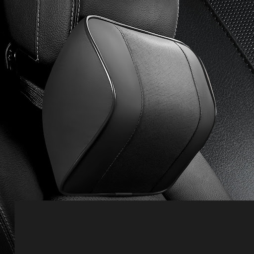 Title 10, Car Neck Pillow with Memory Foam and Lumbar Sup...