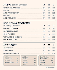 Third Wave Coffee menu 3