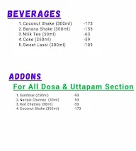 Idli Booth menu 2