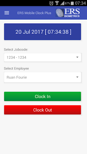ERS Mobile Clock Plus