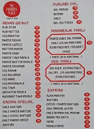 The Paratha Place menu 1