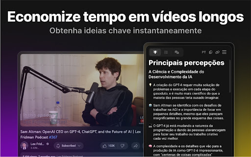 Eightify: Resumo de IA do YouTube com ChatGPT