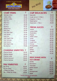 Ganga Sweets & Restaurant menu 8