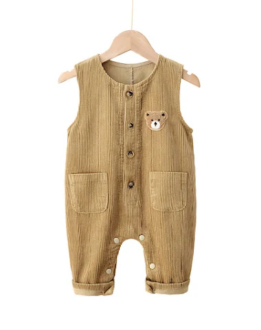 Combinaison en Corduroy Bébé Ours, - 1