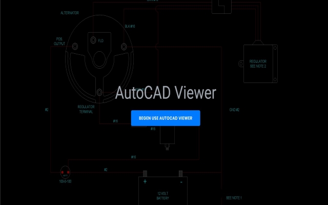 Screenshot of AutoCAD Viewer