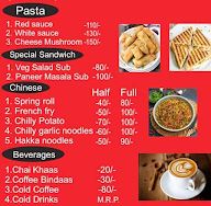 Swayam Food Train menu 2