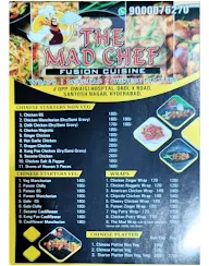 The Mad Chef menu 1