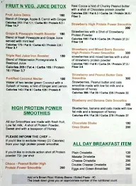 Healthy Foods menu 1