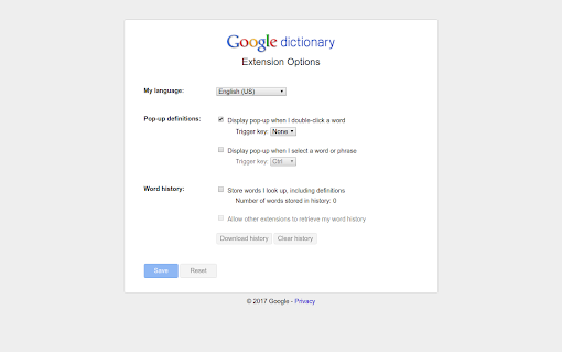 Google Dictionary (by Google)