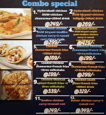 Cozy Shawarma & Pizza Paradise menu 