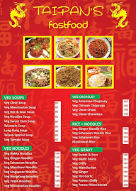 Taipan's Chinese & Fast Food menu 1