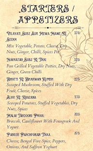Daivya's menu 2