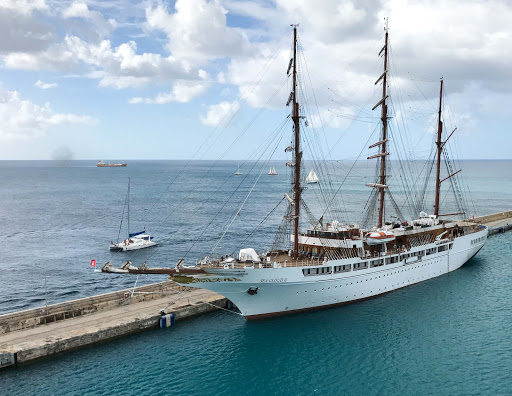 Sea-Cloud-II-docked-in-Barbados.jpg - Sea Cloud II docked in Bridgetown, Barbados. 