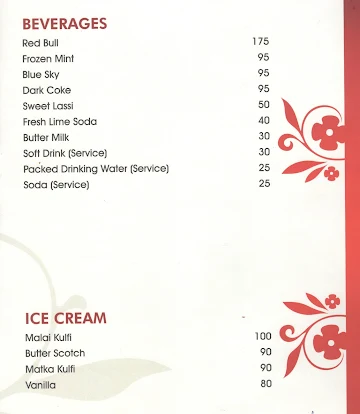 Mrignayani Restaurant menu 