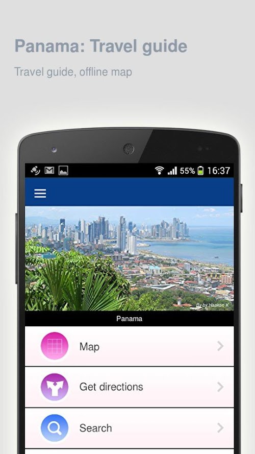 Android application Panama: Offline travel guide screenshort